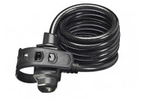 Trelock sk 222. 10 мм х 180 см. уровень защиты: 2. цвет: черный. с держателем fixxgo