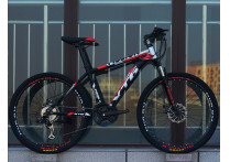 Велосипед Fission XT6 Черный с красным на спицах