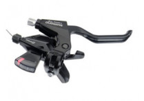 Shimano шифтер/тормозная ручка, st-m310-2r, правая 8 ск., трос 2050мм, rapidfire plus, алюминий, для v-brake, чёрная, без уп. Shimano шифтер/тормозная ручка, st-m310-2r, правая 8 ск., трос 2050мм, rapidfire plus, алюминий, для v-brake, чёрная, без уп.
