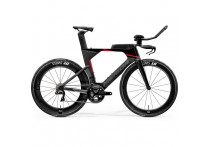 Велосипед Merida Warp TRI 10K-E Black/UD/Silver(red) 2020