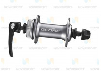 Втулка передняя Shimano Deore М615 32 отв. C.Lock с пыльником серебро EHBM615ASP