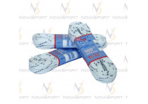 Шнурки белые с пропиткой  305 см W915-305