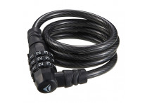Замок противоугонный Merida 3 Digits Combination Cable Lock 90см*8мм, 220гр. Black/White(2134002606)