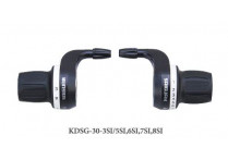 Грипшифты KDSG-30-3SI 3+6ск., с трос., руб. и грипсами, в торговой упаковке Грипшифты KDSG-30-3SI 3+6ск., с трос., руб. и грипсами, в торговой упаковке