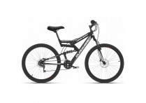 Велосипед Black One Hooligan FS 26 D черный/серый 2020-2021