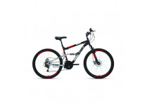 Велосипед 26' Altair MTB FS 26 2.0 disc 18 ск Черный/Красный 20-21 г