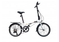 Велосипед DAHON Dream D6 складной, white. Крылья, багажник, подножка