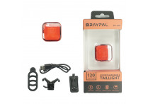 Фонарь задний, панели COB LED, макс. 60лм(белый) / 30лм(красный), литий-полимерный аккумулятор 350мАч, время зарядки 1ч, 7 режимов (4-6ч), корпус: ал./пластик, в комплекте клипса на ремень
