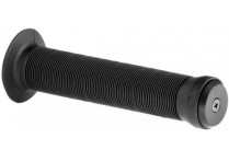 Velo грипсы vlg-411-1a, 130мм, kraton, поверхность anti slip, с фланцами, с заглушками vlp-15-7, чёрные