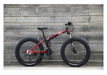 Велосипед BNQ MTB Черный с красным на спицах