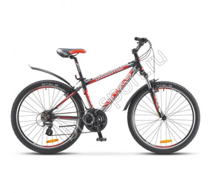 Велосипед Stels Navigator 630 V V010 Черный/Серебро/Красный