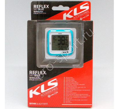 Велокомпьютер беспроводной Kellys REFLEX SKY BLUE