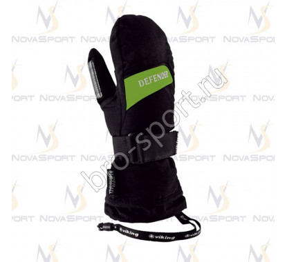 Лыжные перчатки Viking Defender Mitten Black-green
