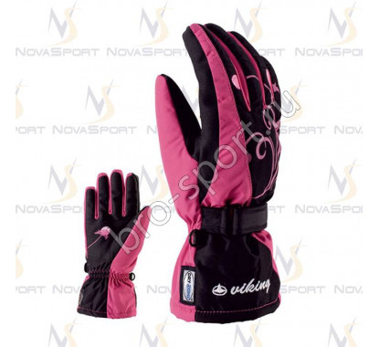 Лыжные перчатки Viking Rossa Black-pink