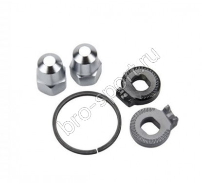 З/ч к план. втулке Shimano, стопорные шайбы 7R/7L, колпачковые гайки ISMS7050005
