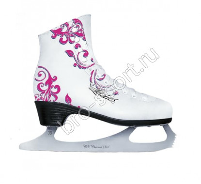 Фигурные коньки LADIES LUX tricot (белый)