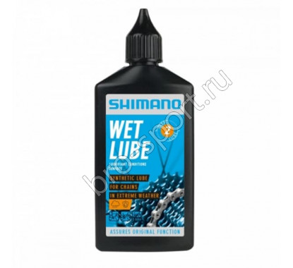Смазка Shimano для цепи для влажной погоды, флакон, 100мл,WET LBWL1B0100SA