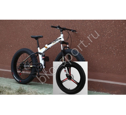 Велосипед BNQ MTB-2 Черный с белым на Дисках