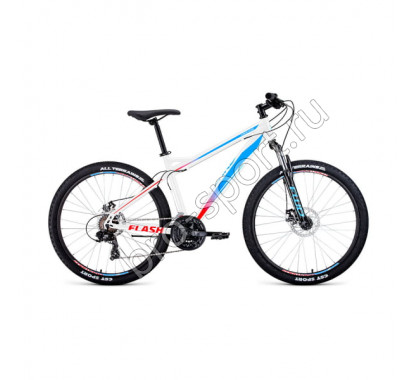 Велосипед 26' Forward Flash 26 2.0 disc Белый/Голубой 19-20 г