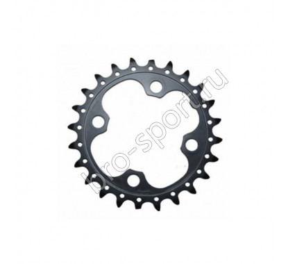 Звезда передн. Shimano, DEORE, для FC-M590-10/M612, 24T-AE черный Y1LV24000