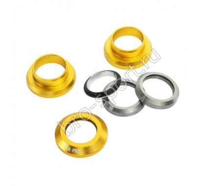 Рулевая колонка Fox стандарт 1 1/8 silver/gold