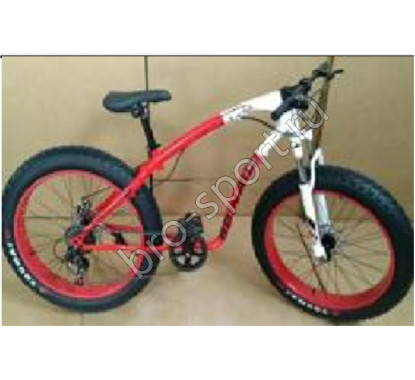 Велосипед Fatbike Jaguar красный на спицах