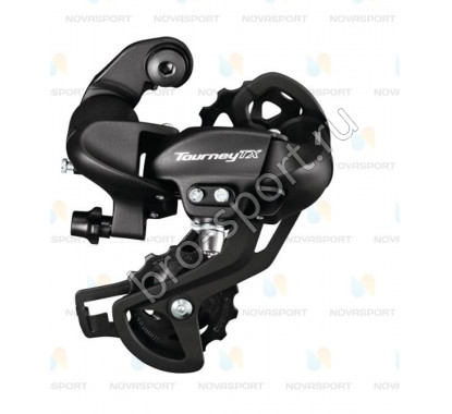 Переключатель задний Shimano Tourney TX800 7/8ск крепление на петух черный ERDTX800SGSL
