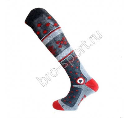 Носки Enforma Freeski Hot Compression grey/red 4-1043