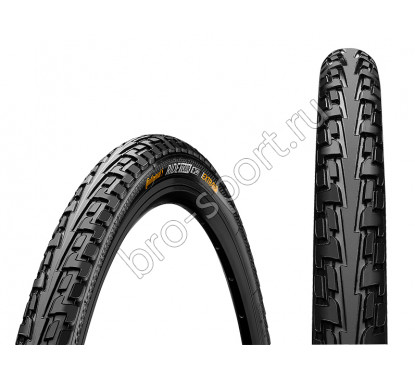 Велосипедная покрышка Continental RIDE Tour Extra Puncture Belt, 700x28C (700C), (28-622), чёр./чёр.