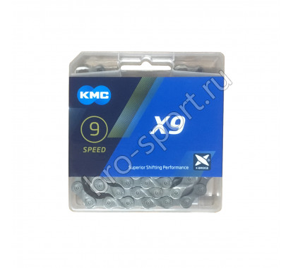 Велосипедная цепь Кмс  x9, 9 скростей, 1/2x11/128