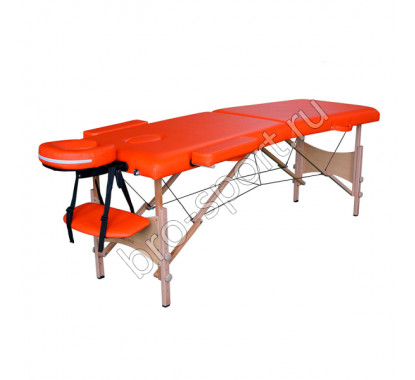 Массажный стол DFC NIRVANA, Optima, дерев. ножки, цвет оранжевый (Orange)