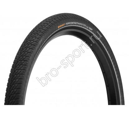 Continental Покрышка TopContact Winter II Premium, 26 x 2.2, (55-559) чёр./чёр. Reflex, складная, Vectran Breaker – 3/180 TPI – E50