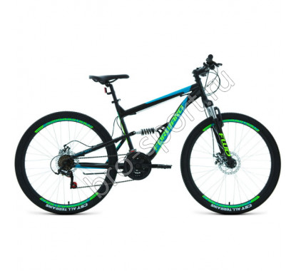 Велосипед 27,5' Forward Raptor 27,5 2.0 disc Черный/Бирюзовый 19-20 г