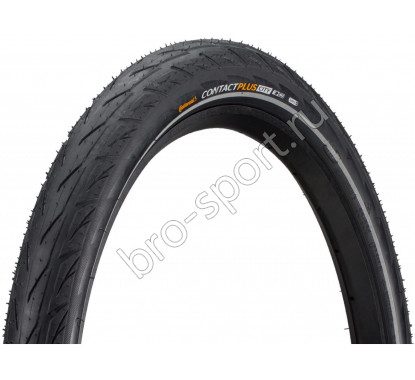 Покрышка Continental CONTACT Plus City 27.5 x 2.20 (55-584) чёр./чёр. Reflex, SafetyPlus Breaker – 3/180 TPI – E50