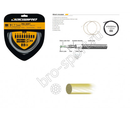 Комплект JAGWIRE Pro Shift Kit, белый