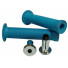 Velo грипсы vlg-411, 147мм, kraton, поверхность anti slip, с фланцами, с заглушками vlp-15-7, синие